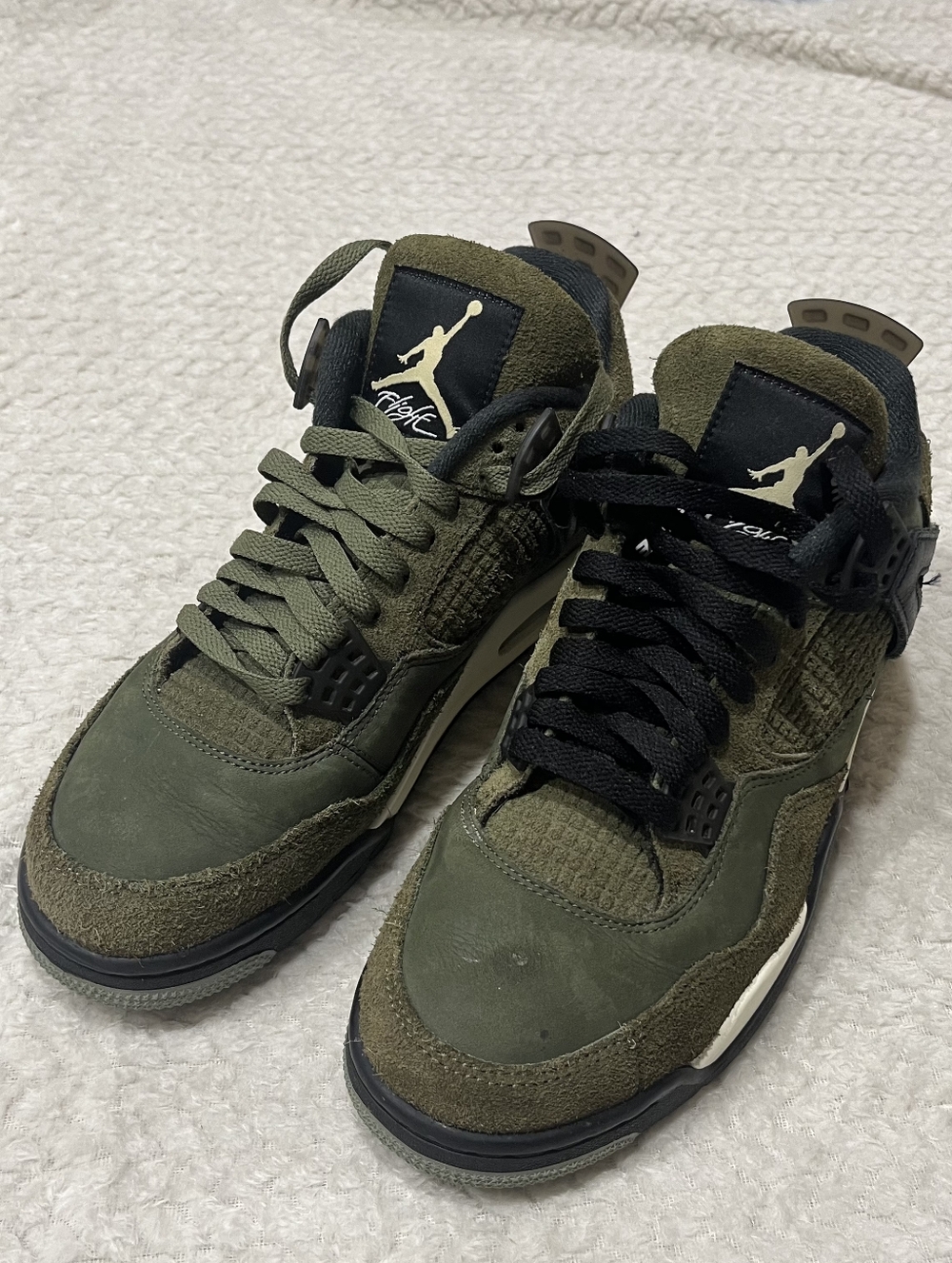 Nike Air Jordan 4 Retro SE Craft Shoe Olive FB9927-200 Men's Size 8